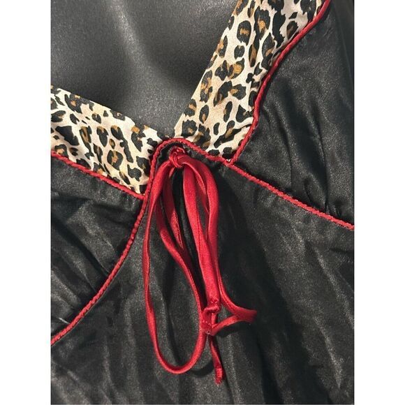 Vintage Cinema Eloile Late 90s Satin Maxi Dress size large Beautiful black dress - Picture 3 of 5